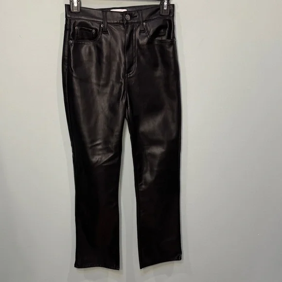 PISTOLA Black faux Leather pants Size 24 - Picture 4 of 11
